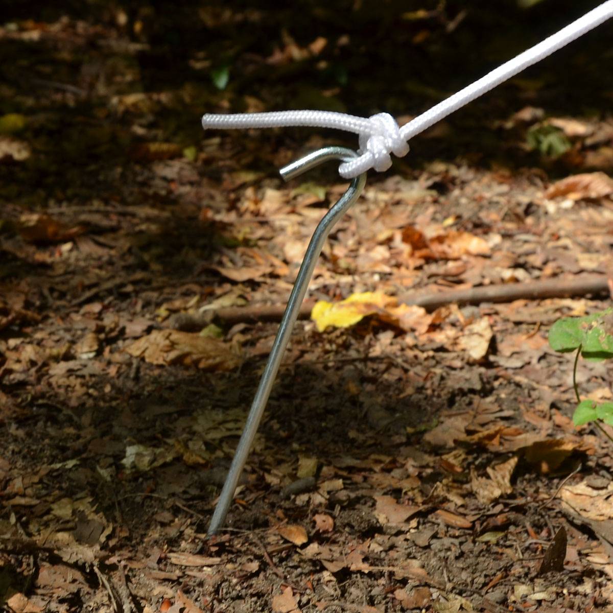 10 Runde Zelt-Heringe Erdnägel 250x4mm Bodenanker Camping-Zeltnägel Erdanker Robust Stabil Verzinkt