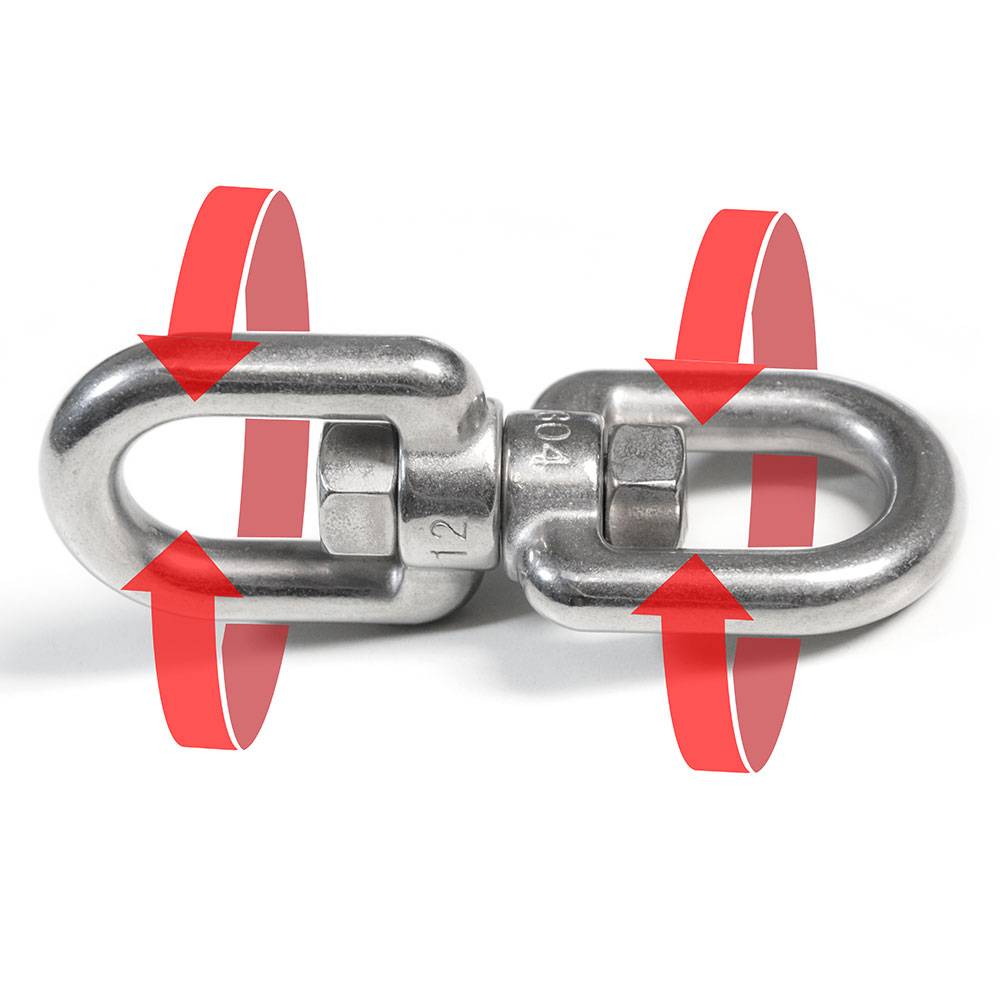 XL Hängesessel Drehwirbel 10x125mm 420kg Edelstahl Swivel Hängestuhl Befestigung