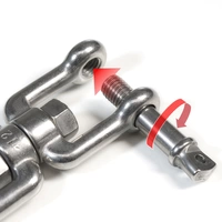 Hängesessel Drehwirbel 10x125mm 420kg Edelstahl Swivel Hängestuhl Befestigung Hängesessel Drehwirbel 10x125mm 420kg Edelstahl Swivel Hängestuhl Befestigung