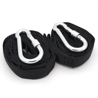 300kg Hängematten Befestigung 2 Gurte 280x2,5cm Baum Gurt Set Aufhängung Schwarz 300kg Hängematten Befestigung 2 Gurte 280x2,5cm Baum Gurt Set Aufhängung Schwarz