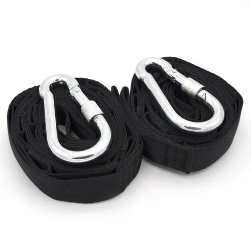300kg Hängematten Befestigung 2 Gurte 280x2,5cm Baum Gurt Set Aufhängung Schwarz 300kg Hängematten Befestigung 2 Gurte 280x2,5cm Baum Gurt Set Aufhängung Schwarz