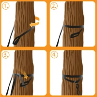 300kg Hängematten Befestigung 2 Gurte 280x2,5cm Baum Gurt Set Aufhängung Schwarz 300kg Hängematten Befestigung 2 Gurte 280x2,5cm Baum Gurt Set Aufhängung Schwarz