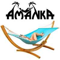 XXL Hängematte mit Gestell - 325 cm Hängemattengestell Holz mit Stabhängematte XXL Hängematte mit Gestell - 325 cm Hängemattengestell Holz mit Stabhängematte