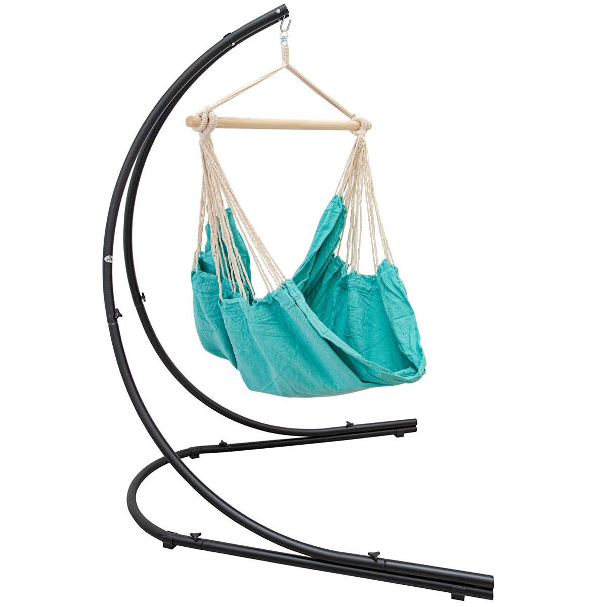 XXL Hängesessel mit 210cm Gestell - Hängestuhl Ständer Metall