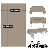 Abwaschbare Stoff Tischdecke 240x140 - LotuseffektTischtuch - Wasserabweisend Abwaschbare Stoff Tischdecke 240x140 - LotuseffektTischtuch - Wasserabweisend