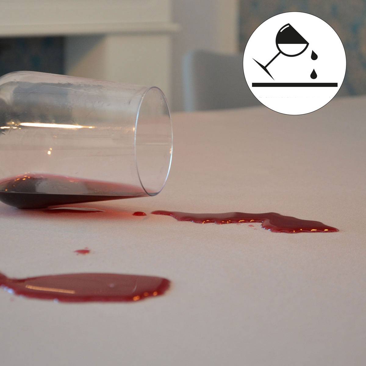 Abwaschbare Stoff Tischdecke 240x140 - LotuseffektTischtuch - Wasserabweisend