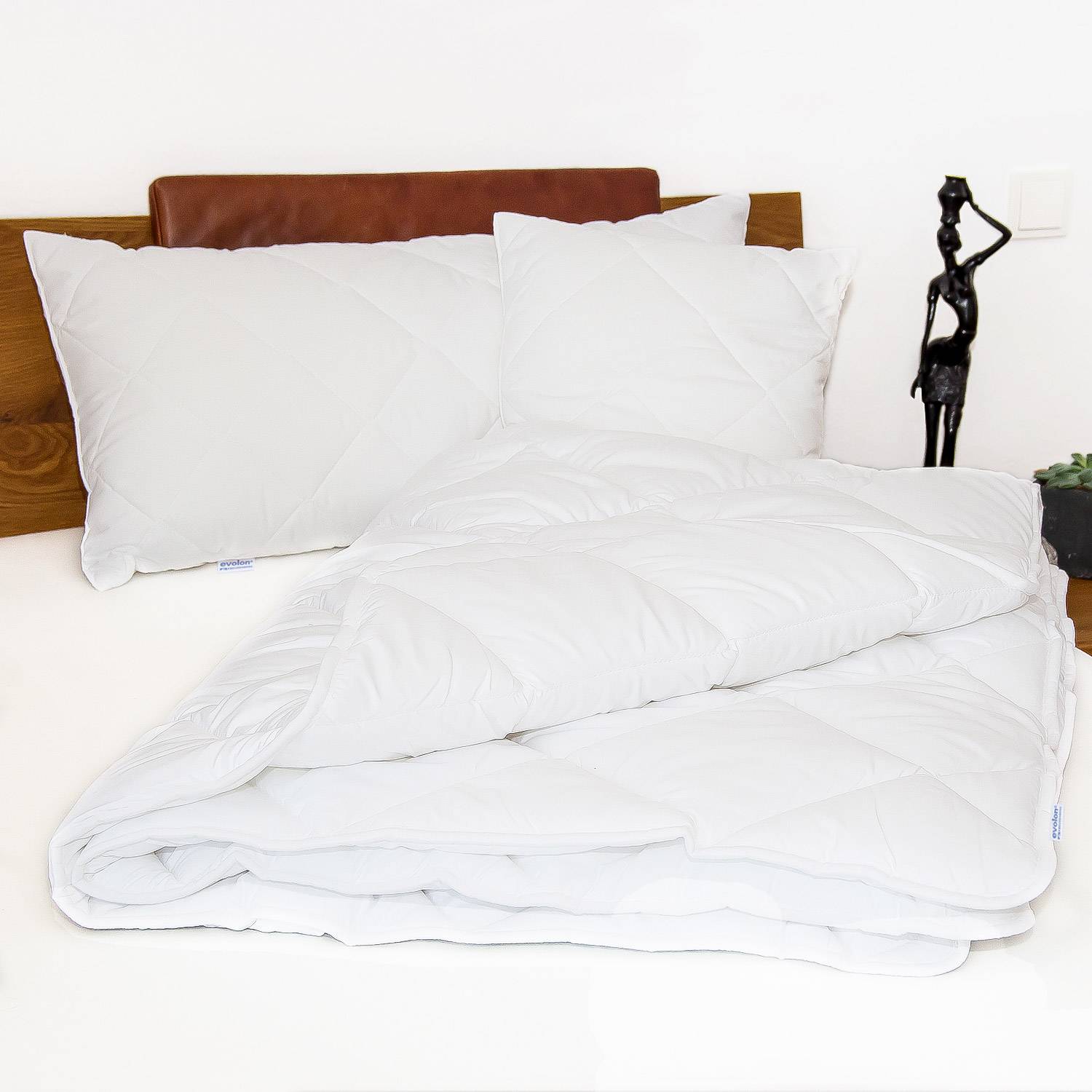 Allergendichte Winter-Bettdecke "Mono" aus Evolon 155 x 220 cm