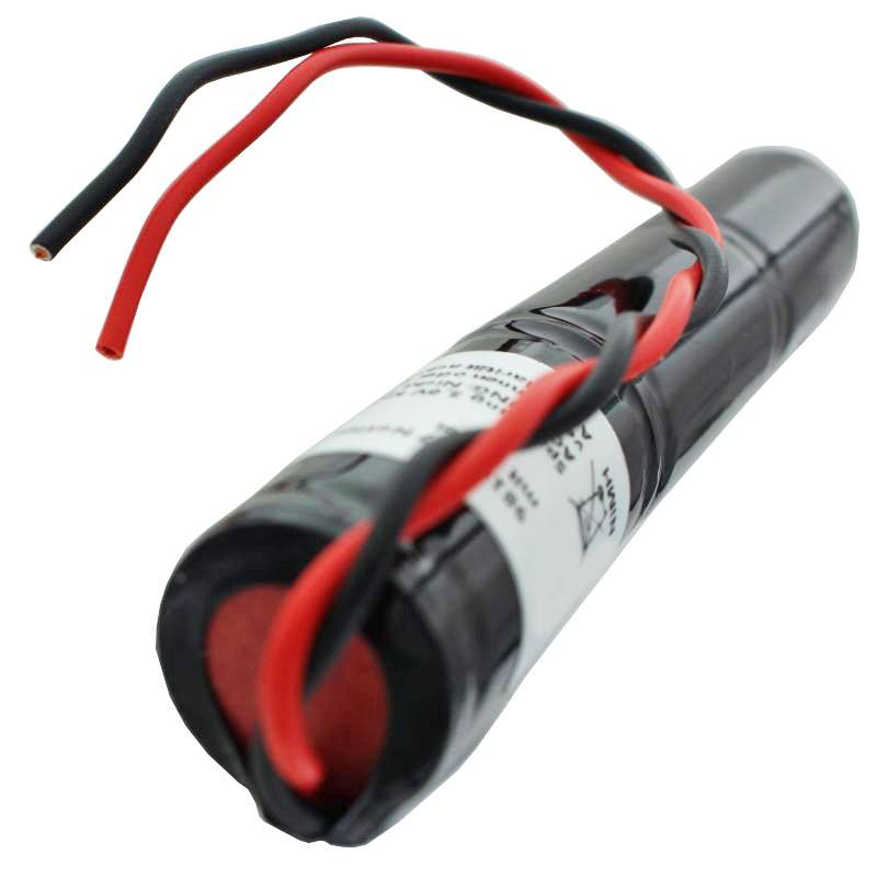Akku für Notbeleuchtung 3,6 Volt 3000mAh, NiMH Akku, L1x3 Sub-C mit Kabeln