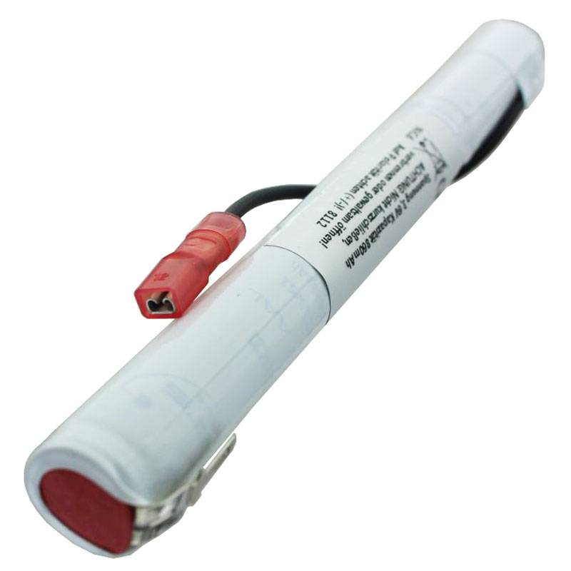 Ersatz-Akku, Notleuchtenakku NiMH 3,6V 1000mAh mit Faston-Anschluss