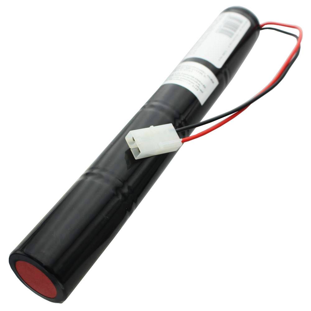 Notleuchtenakku NiCd 4,8V 4500mAh L1x4 Mono D mit Kabel und Stecker ersetzt ELUBAT swiss REF:275599, D-D4500BT x 4-JST/L