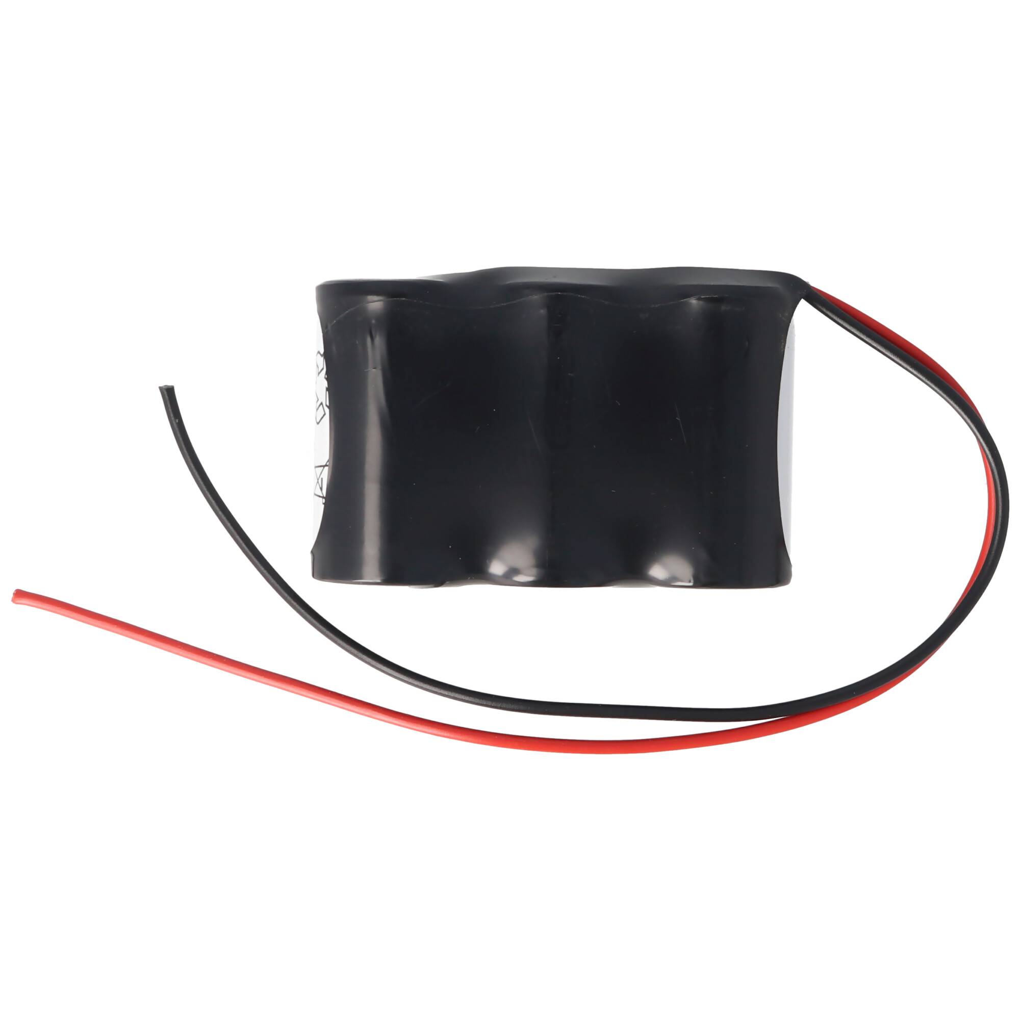 Akku für Notbeleuchtung 3,6 Volt 1800mAh Sub-C mit 200mm Anschlusskabel, Abmessungen 69x23x43mm