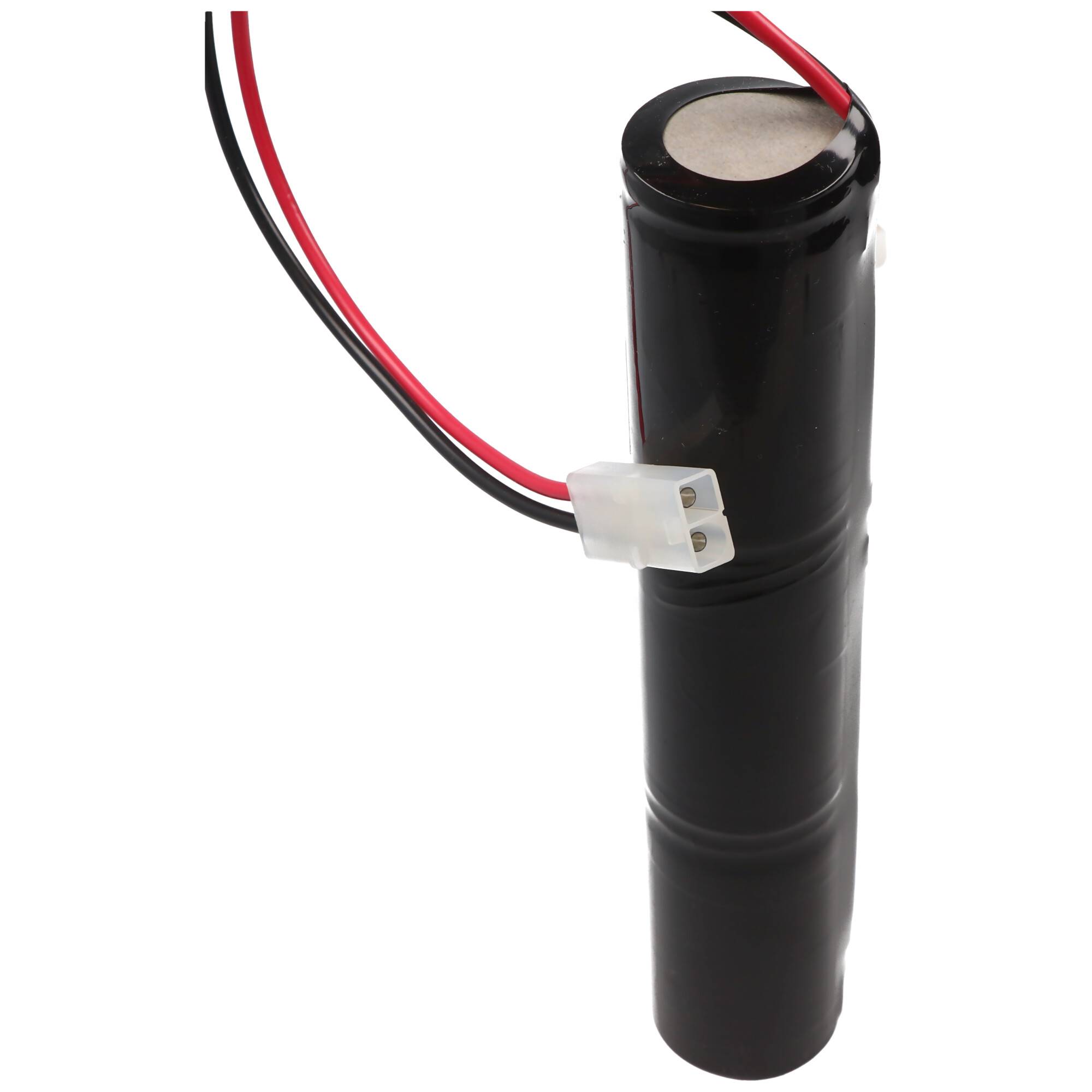 Notleuchtenakku NiCd 3,6V 4500mAh L1x3 Mono D mit Tamiya-Stecker ersetzt 3,6 V Akku