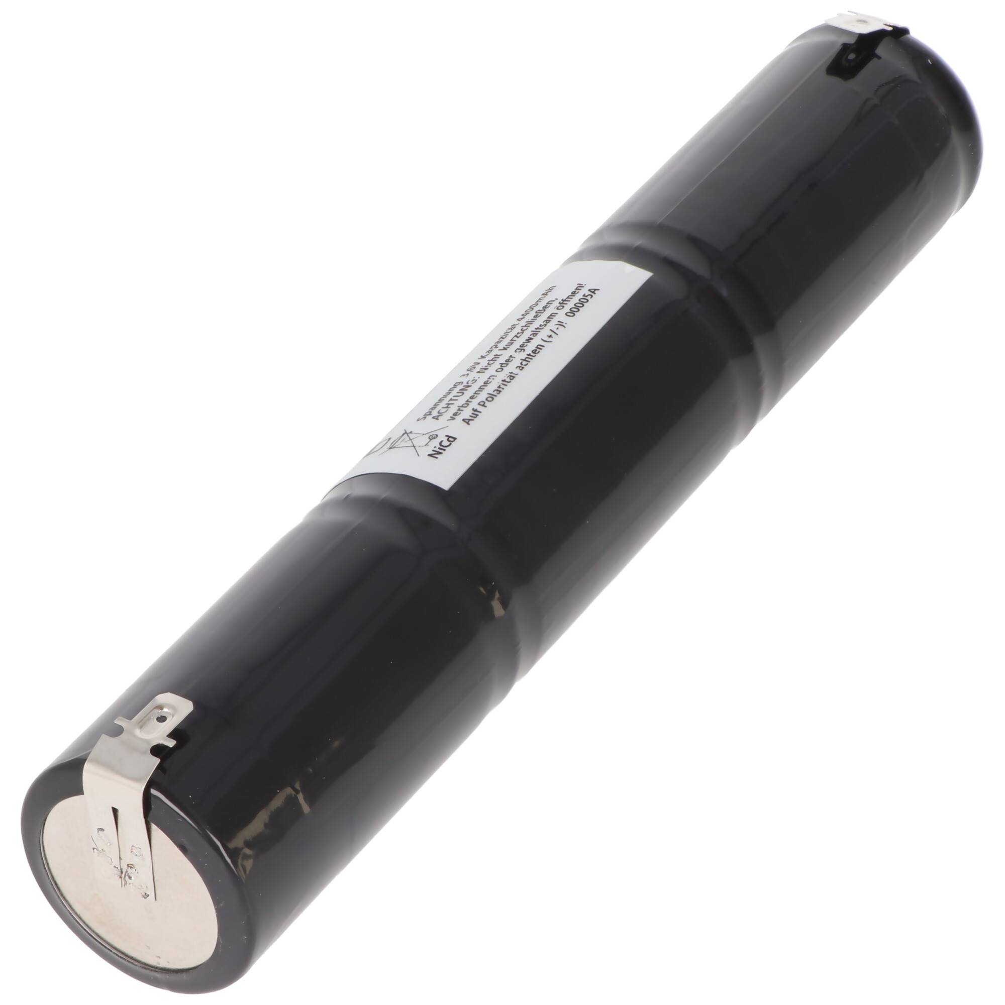 Notleuchtenakku NiCd 3,7V 4500mAh L1x3 Mono D mit Faston-Anschluss ersetzt 3,7 V Akku