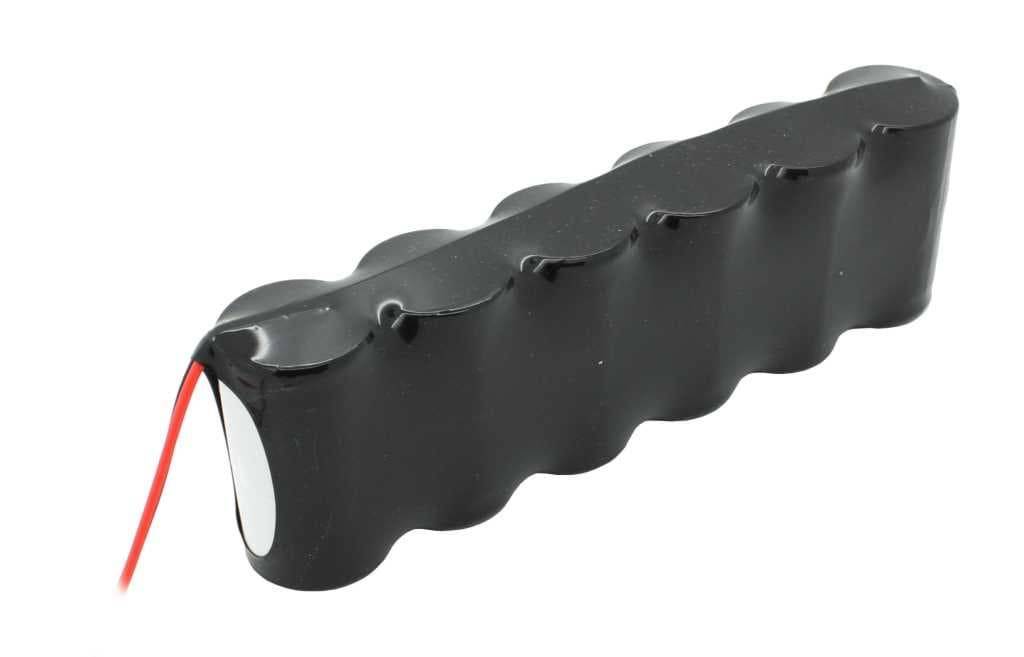 Notleuchtenakku NiCd 7,2V 1800mAh F1x6 Sub-C mit 200mm Kabel einseitig passend für 7,2 V Akkus