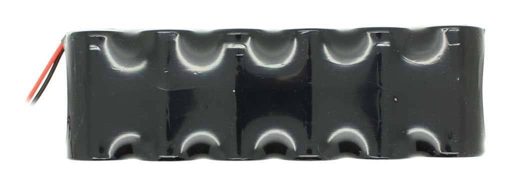 Notleuchtenakku NiCd 7,2V 1800mAh F1x6 Sub-C mit 200mm Kabel einseitig passend für 7,2 V Akkus