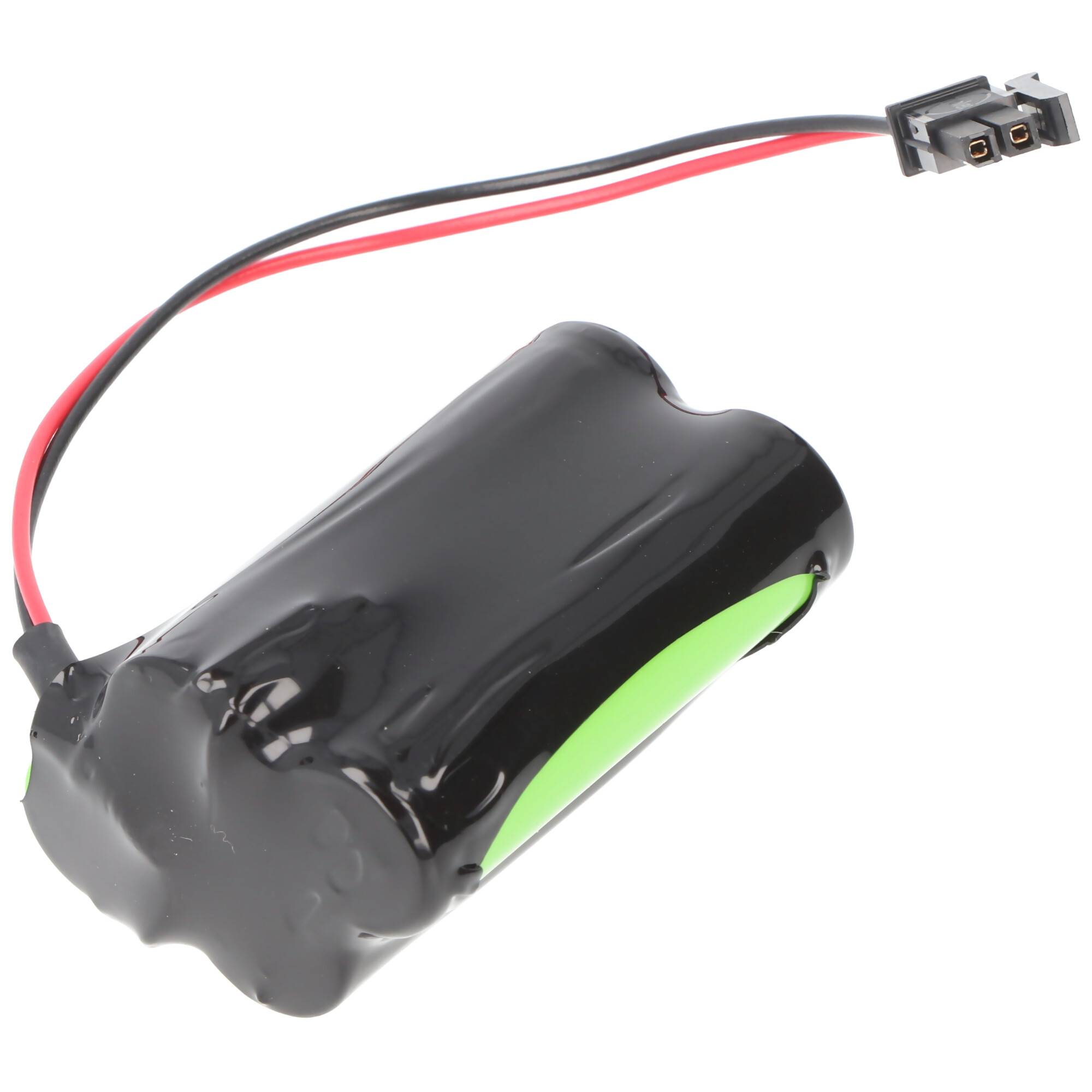 Notleuchtenakku NiMH 4,8V 1100mAh F2+2 Mignon AA mit 150mm Kabel & Stecker ersetzt Inotec 890014