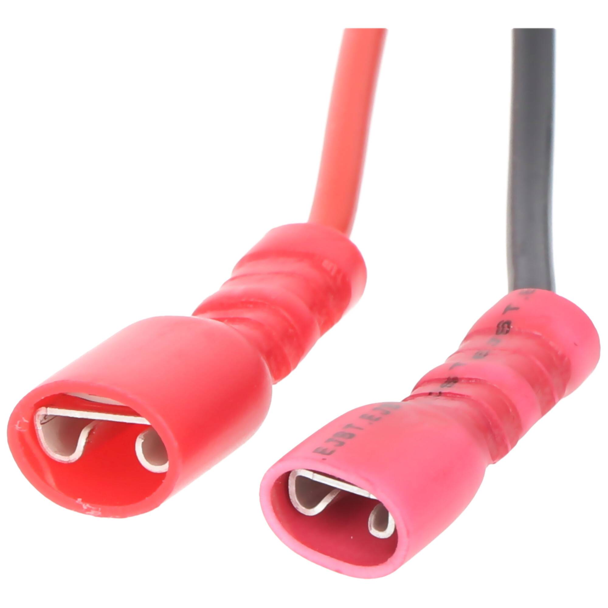 Notleuchtenakku NiCd 4,8V 1000mAh L2x2 Mignon AA mit 150mm Kabel und Faston-Buchsen -4,8mm / +6,3mm ersetzt GAZ 51610004