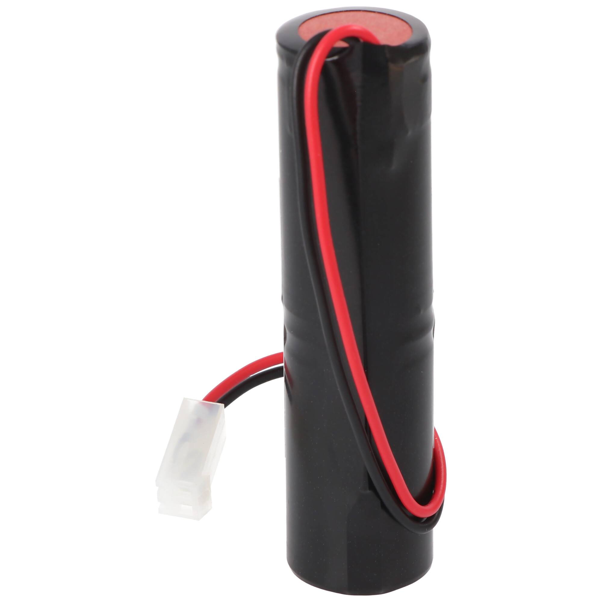 Notleuchtenakku NiMH 2,4V 1800mAh L1x2 Sub-C mit 200mm Kabel und CGM2 Stecker ersetzt Elubat 275602, 86x23mm