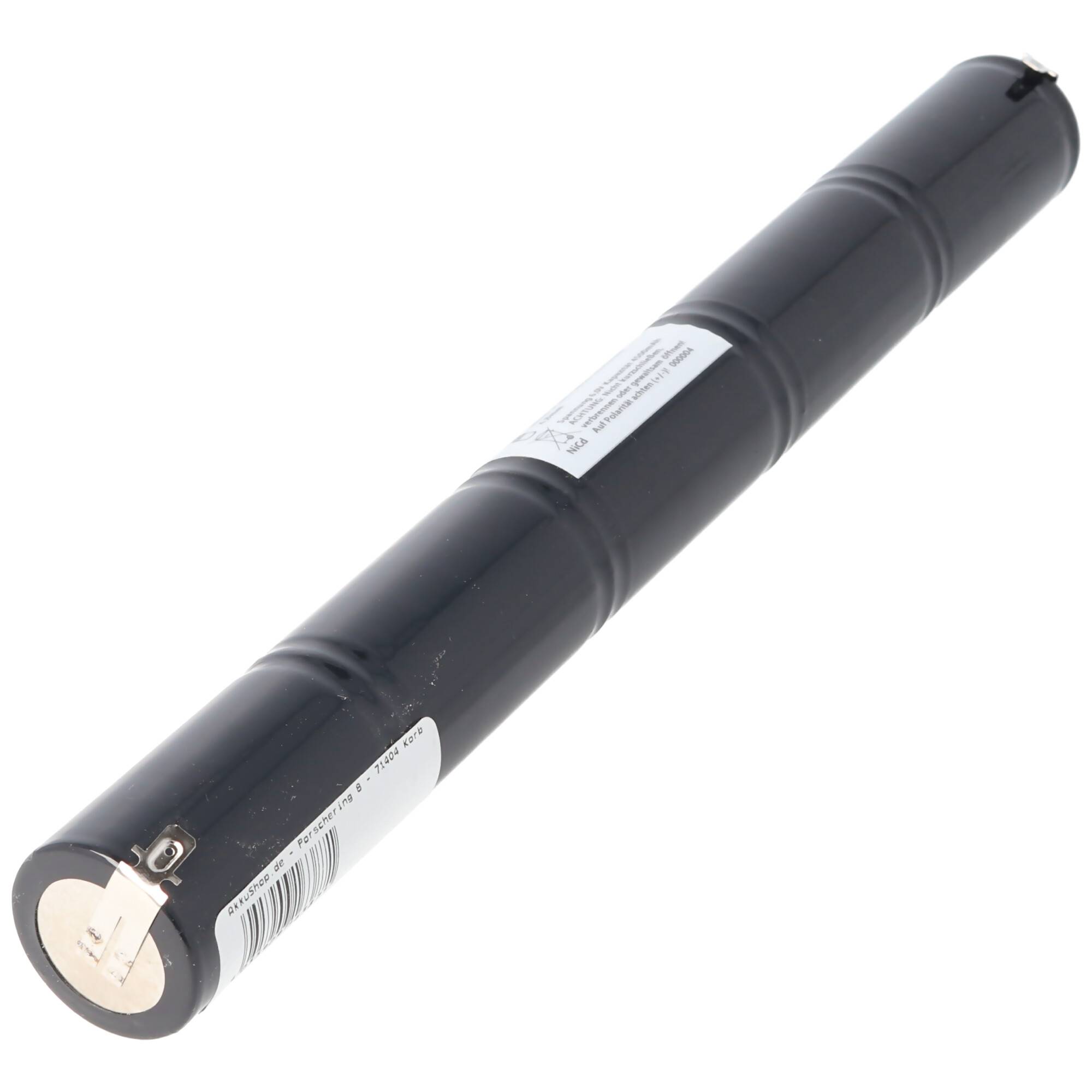 Notleuchtenakku NiMH 6V 4500mAh L1x5 Mono D mit Faston-Anschluss 4,8mm ersetzt 6V Akku