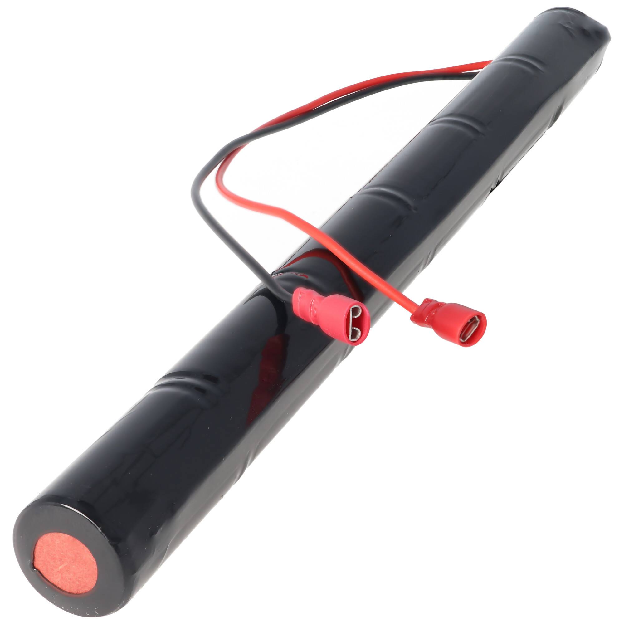 Notleuchtenakku NiCd 7,2V 2500mAh L1x6 Baby C mit 300mm Kabel ersetzt Beghelli 415258001 Plus-Pol 4,8mm und Minus-Pol 6,
