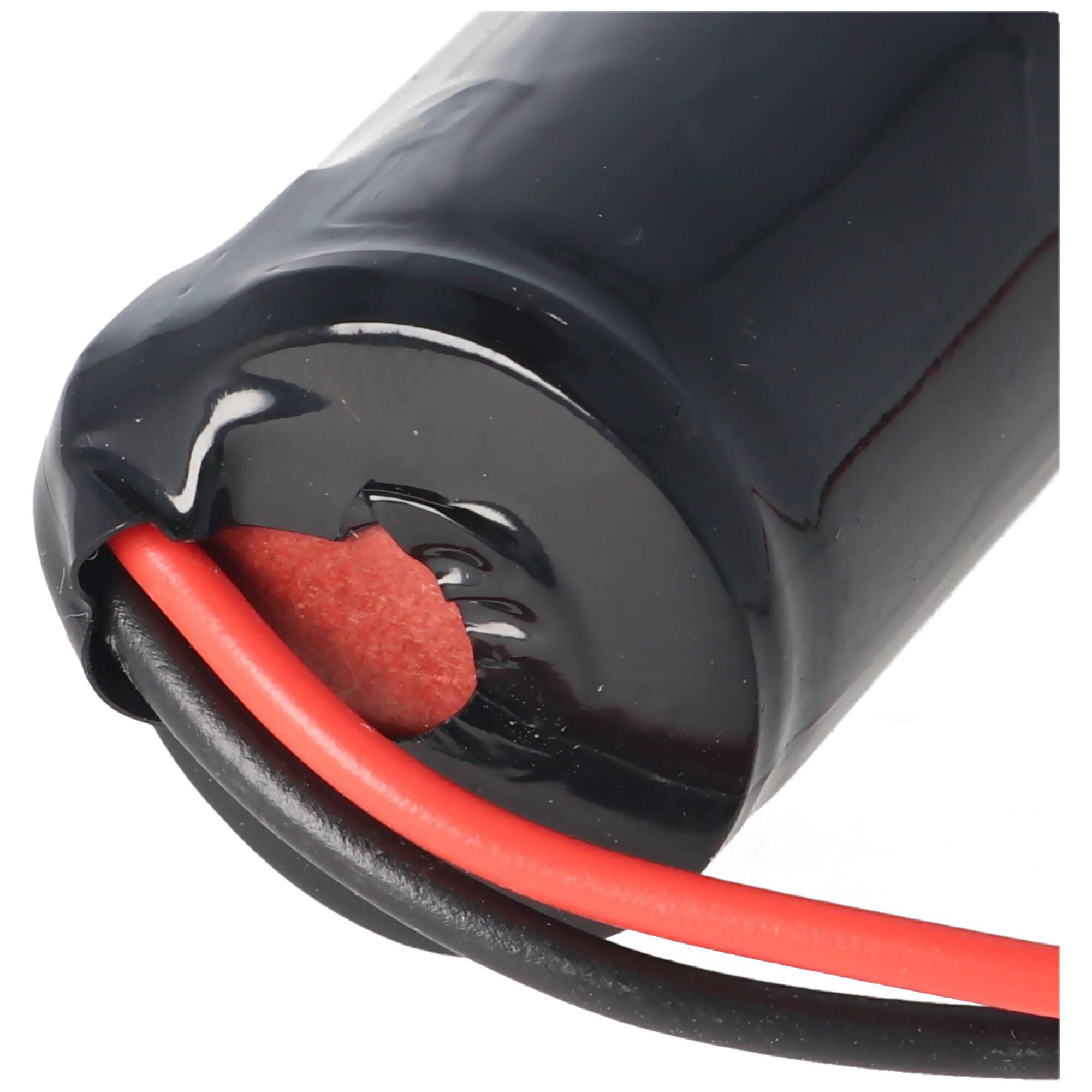 Notleuchtenakku NiCd 7,2V 2500mAh L1x6 Baby C mit 300mm Kabel ersetzt Beghelli 415258001 Plus-Pol 4,8mm und Minus-Pol 6,