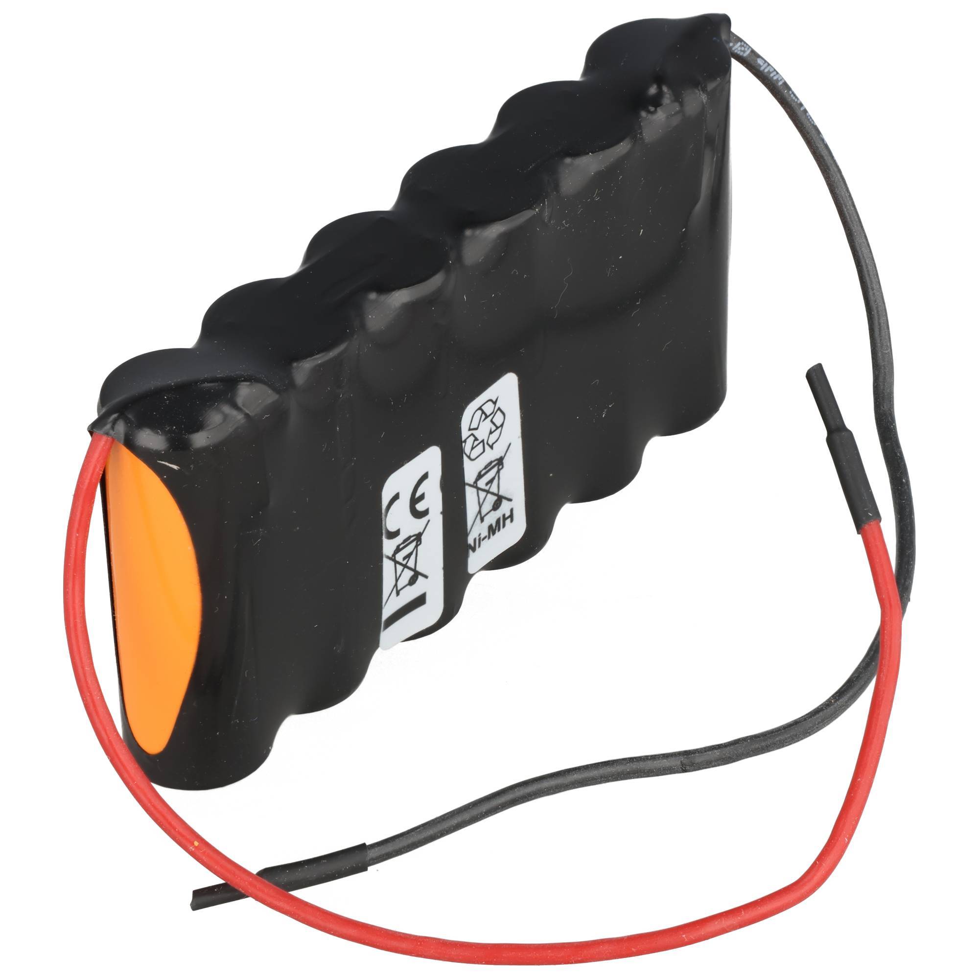 Notleuchtenakku NiMH 7,2V 2100mAh F1x6 A mit 200mm Kabel beidseitig ersetzt Beghelli 415260000
