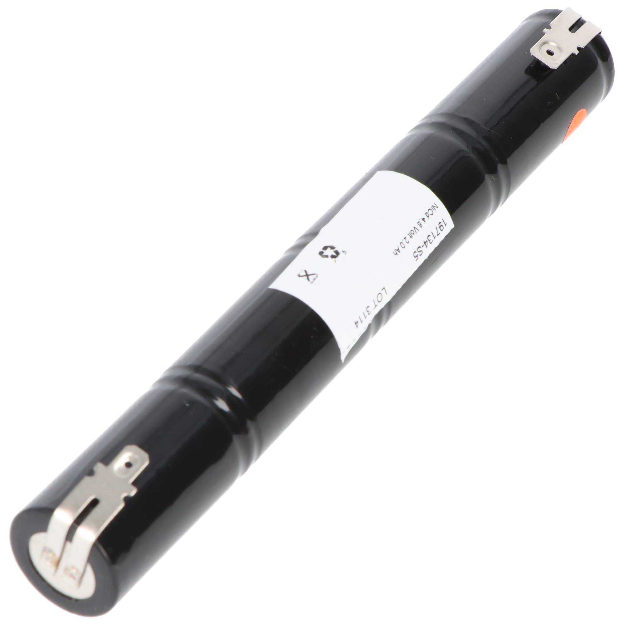 Notbeleuchtungs-Akku L1x4 Saft VNT CS mit Faston +6,3 mm -4,8 mm 4,8V, 1800mAh