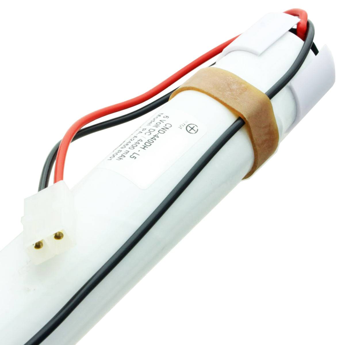 Notleuchtenakku NiCd 6,0V 4500mAh L1x5 330x37mm mit Anschlußkabel und Endkappen ersetzt Cellcon PA-A2469 R001-KF