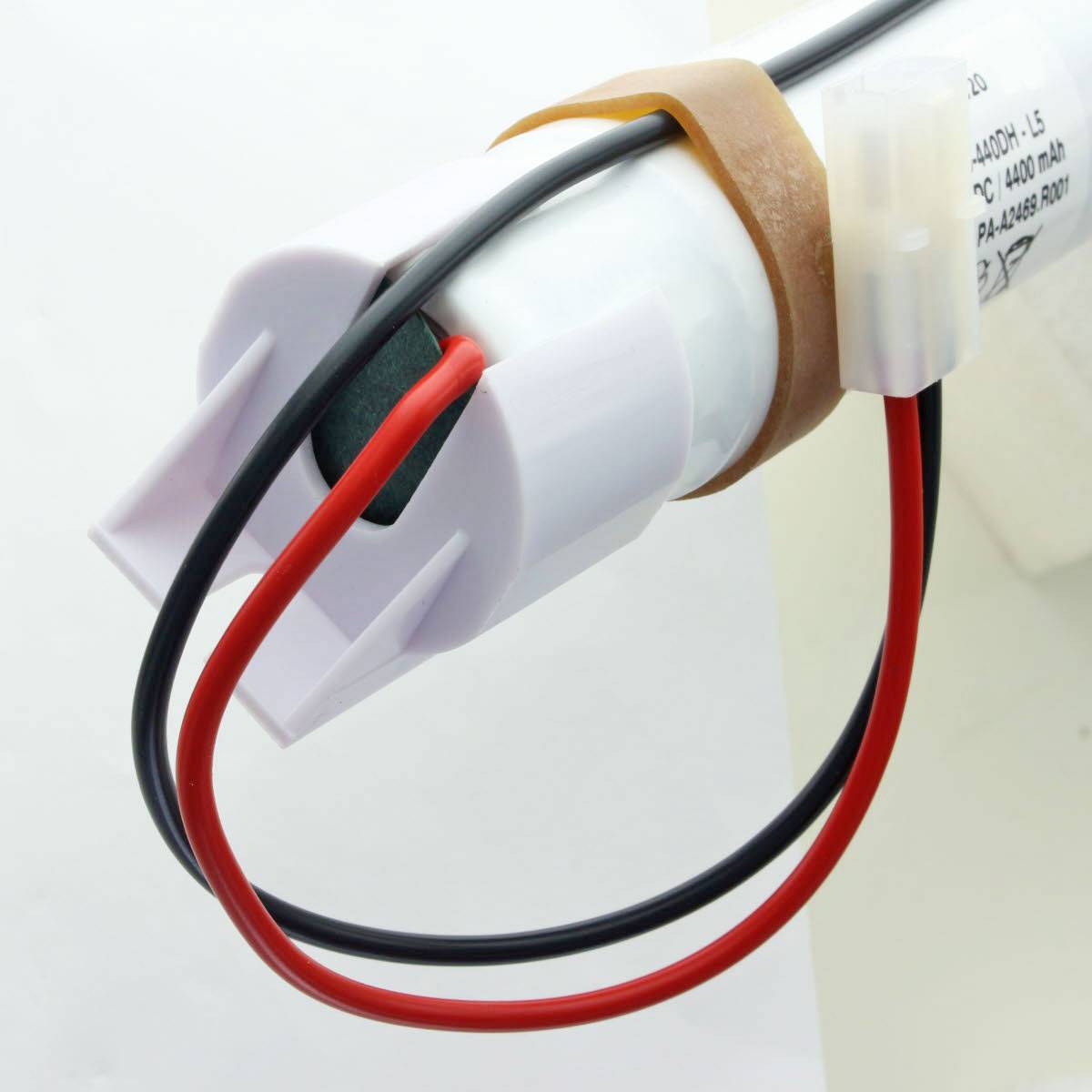 Notleuchtenakku NiCd 6,0V 4500mAh L1x5 330x37mm mit Anschlußkabel und Endkappen ersetzt Cellcon PA-A2469 R001-KF