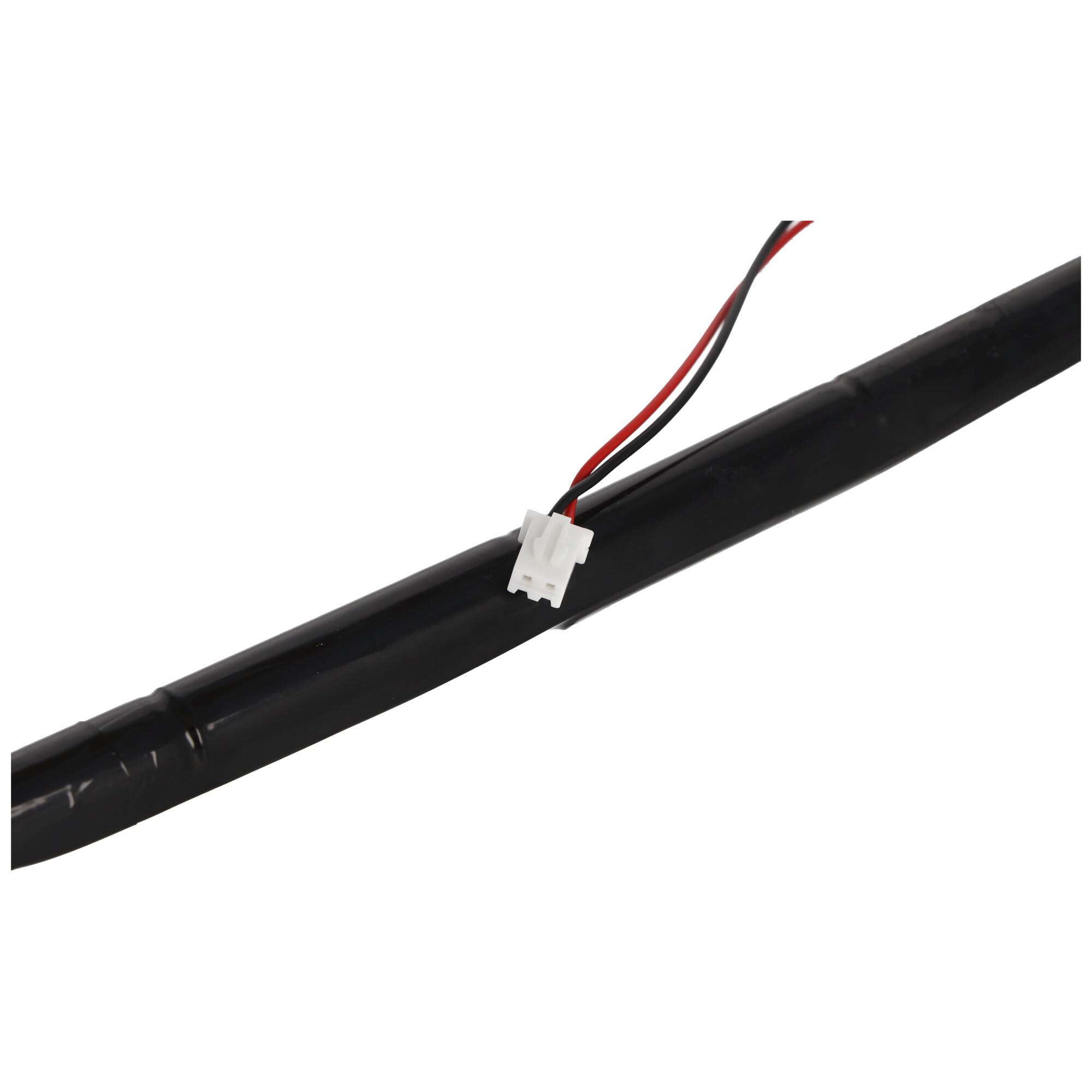 Notleuchtenakku NiMH 4,8V 600mAh L1x4 Micro AAA mit Kabel und Stecker 178x12x12mm