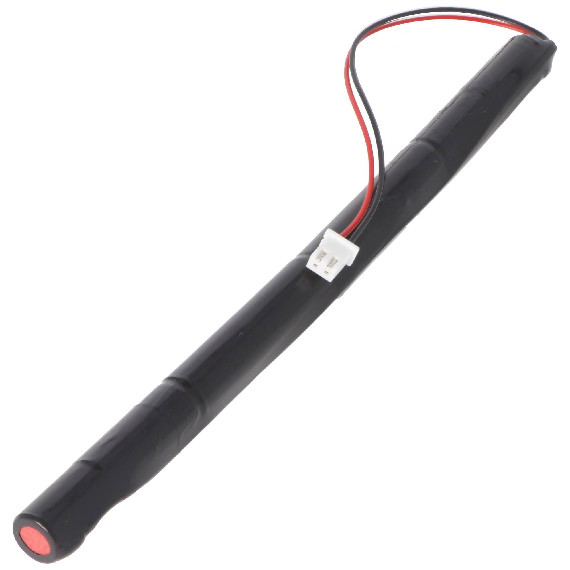 Notleuchtenakku NiMH 4,8V 600mAh L1x4 Micro AAA mit Kabel und Stecker 178x12x12mm