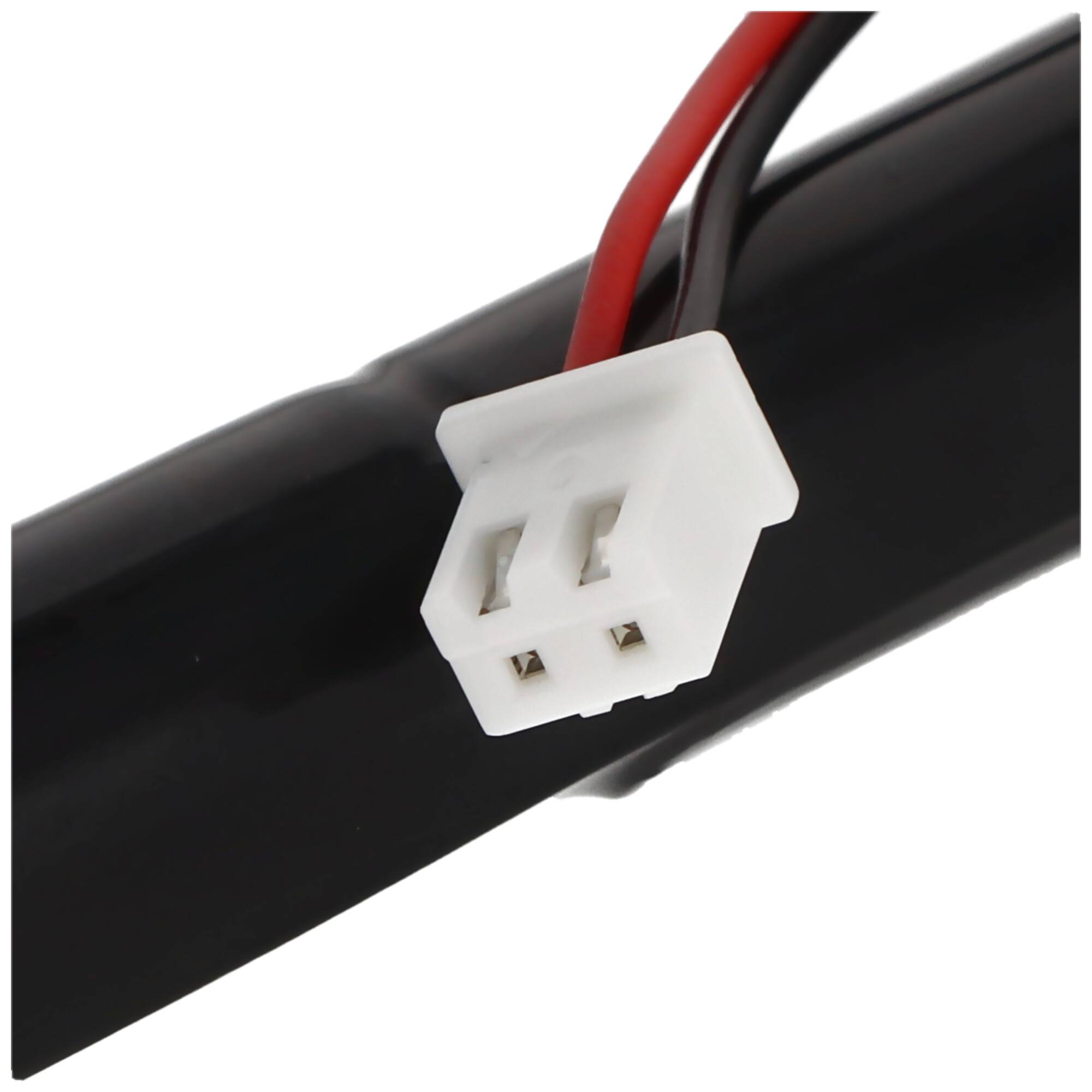Notleuchtenakku NiMH 4,8V 600mAh L1x4 Micro AAA mit Kabel und Stecker 178x12x12mm