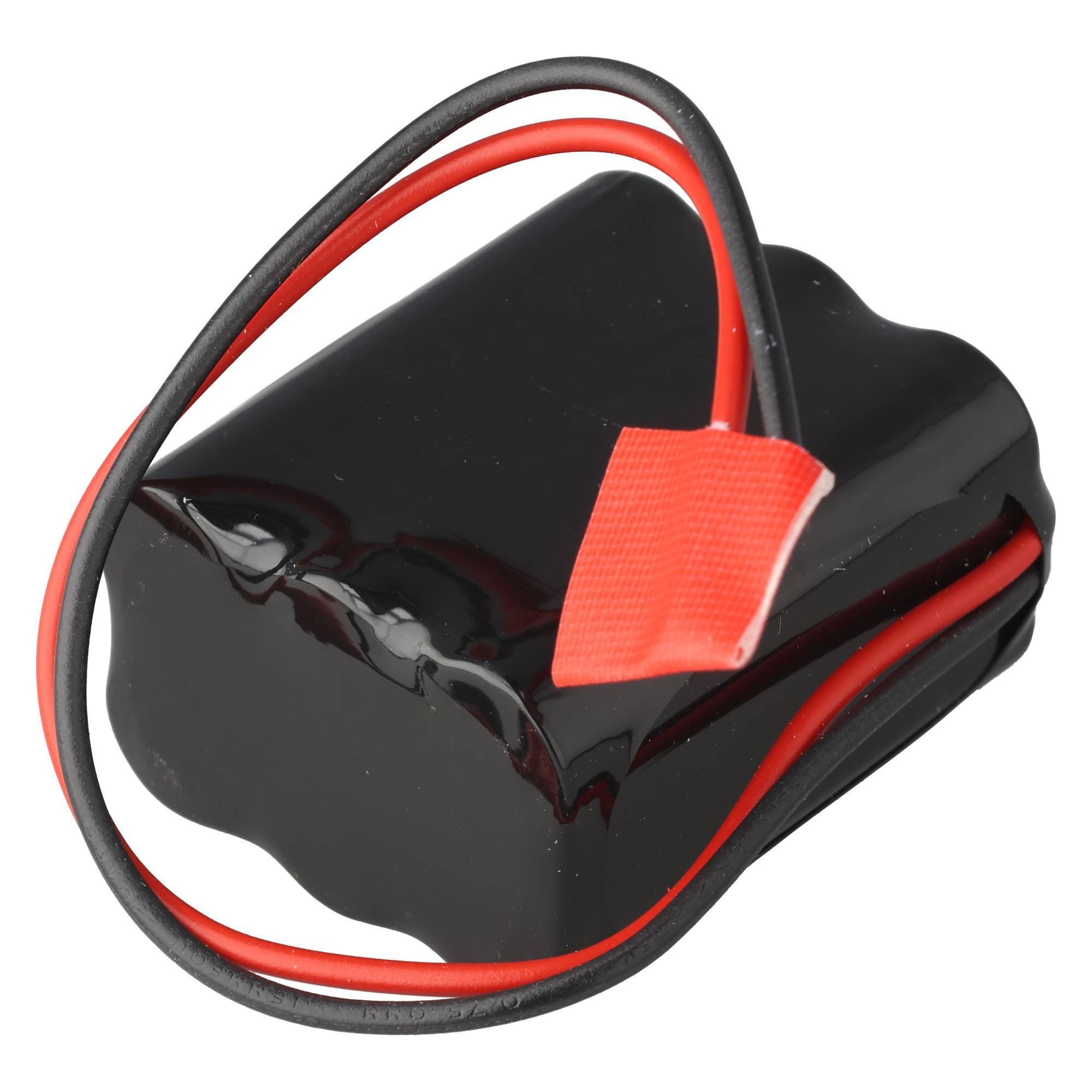 Notleuchtenakku NiMH 7,2V 1800mAh F2x3 Mignon AA mit 200mm Kabel einseitig