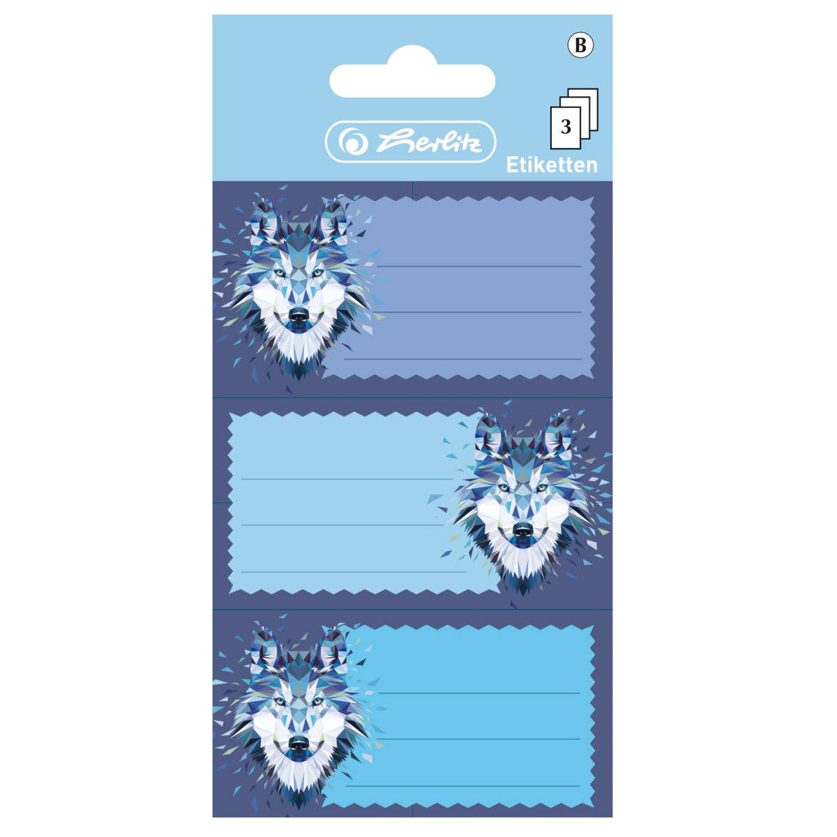 Herlitz 50028214, Blau, Violett, 125 mm, 80 mm, 9 Stück(e), 3 Stück(e), 3 Blätter