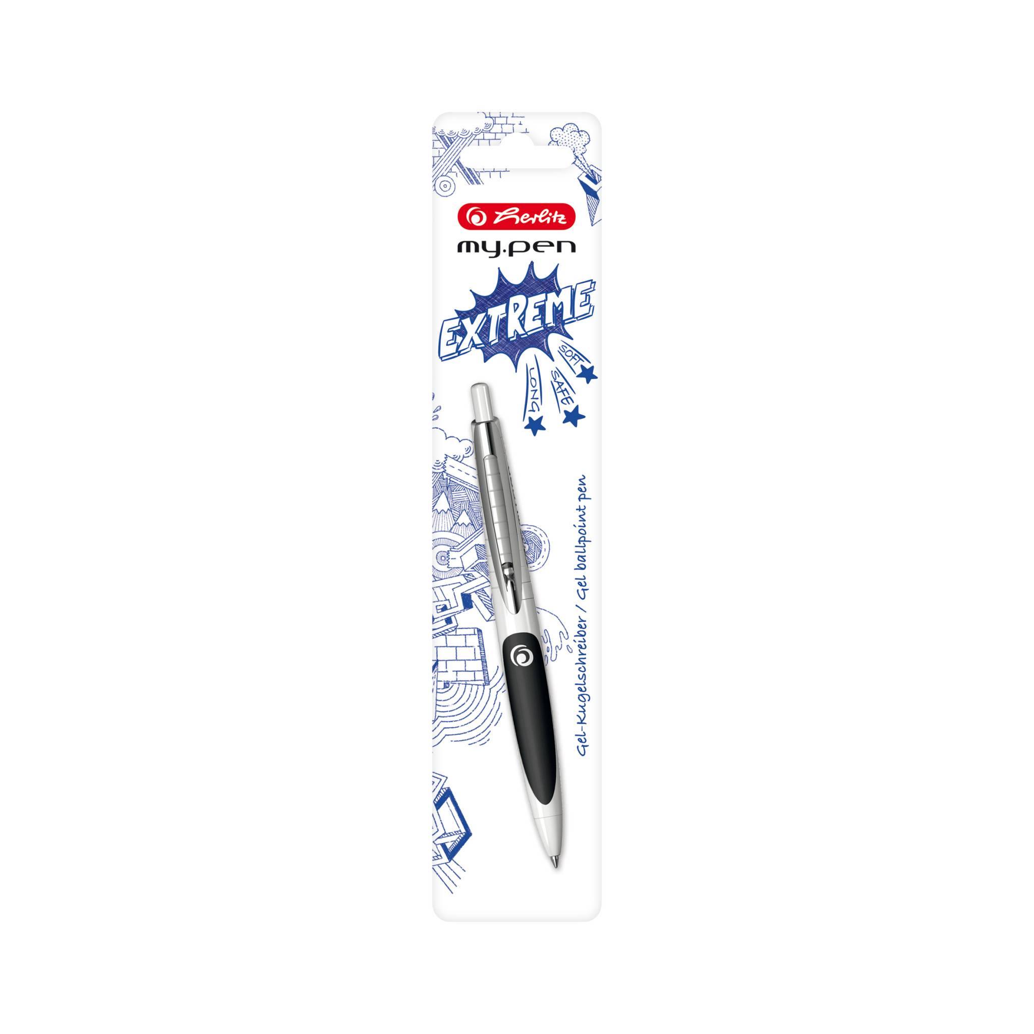 Herlitz my.pen, Clip, Clip-on-Einziehkugelschreiber, Nachfüllbar, Blau, 1 Stück(e)