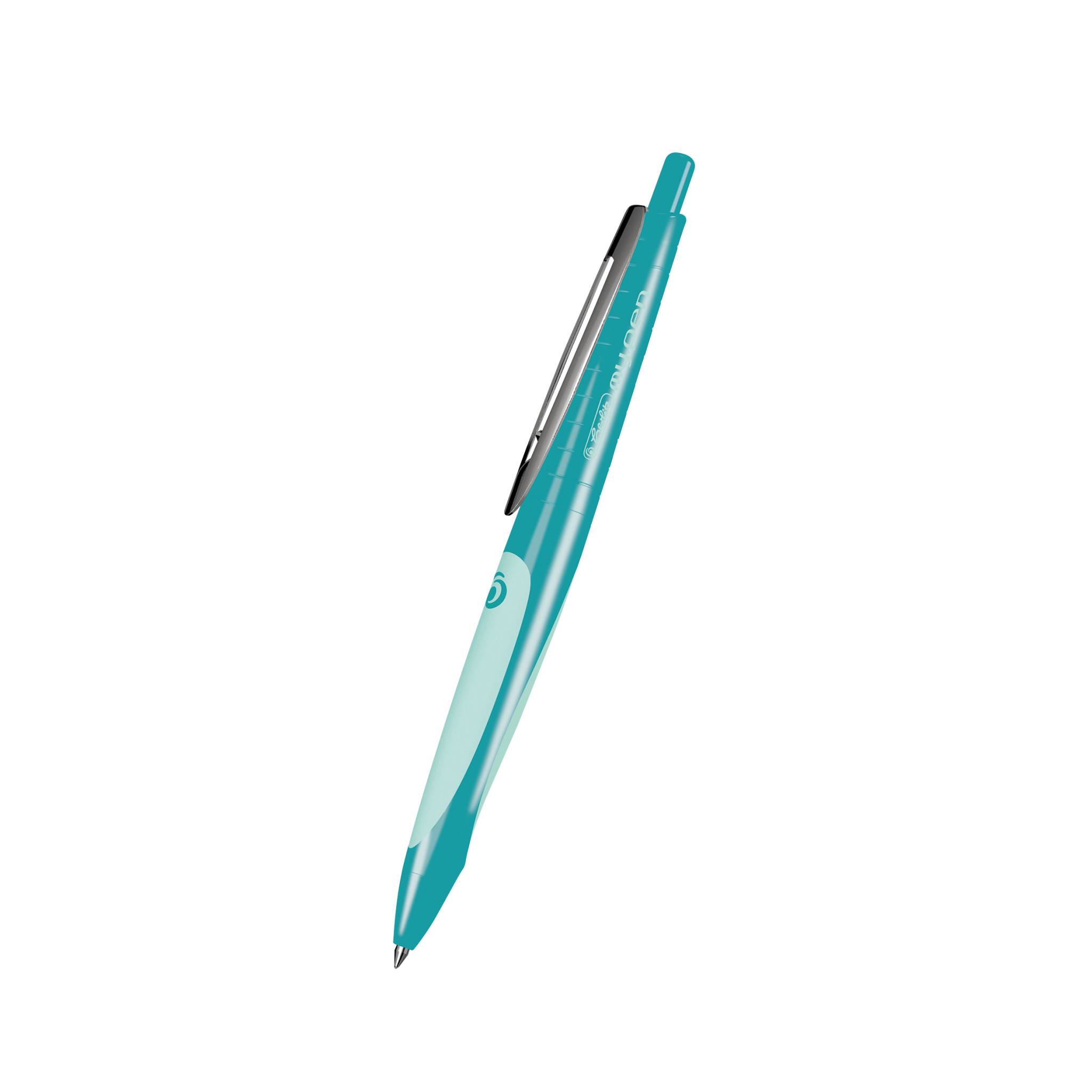 Herlitz my.pen, Clip, Clip-on-Einziehkugelschreiber, Nachfüllbar, Blau, 1 Stück(e)