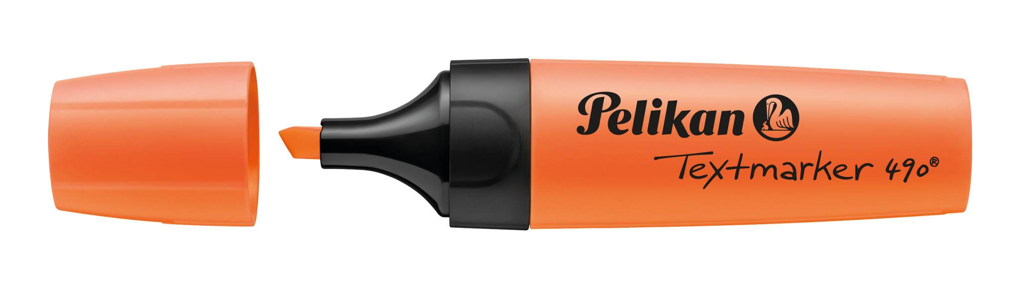 Pelikan Textmarker 490, 4 Stück(e), Grün, Orange, Pink, Gelb, Multi, Tinte auf Wasserbasis, Box