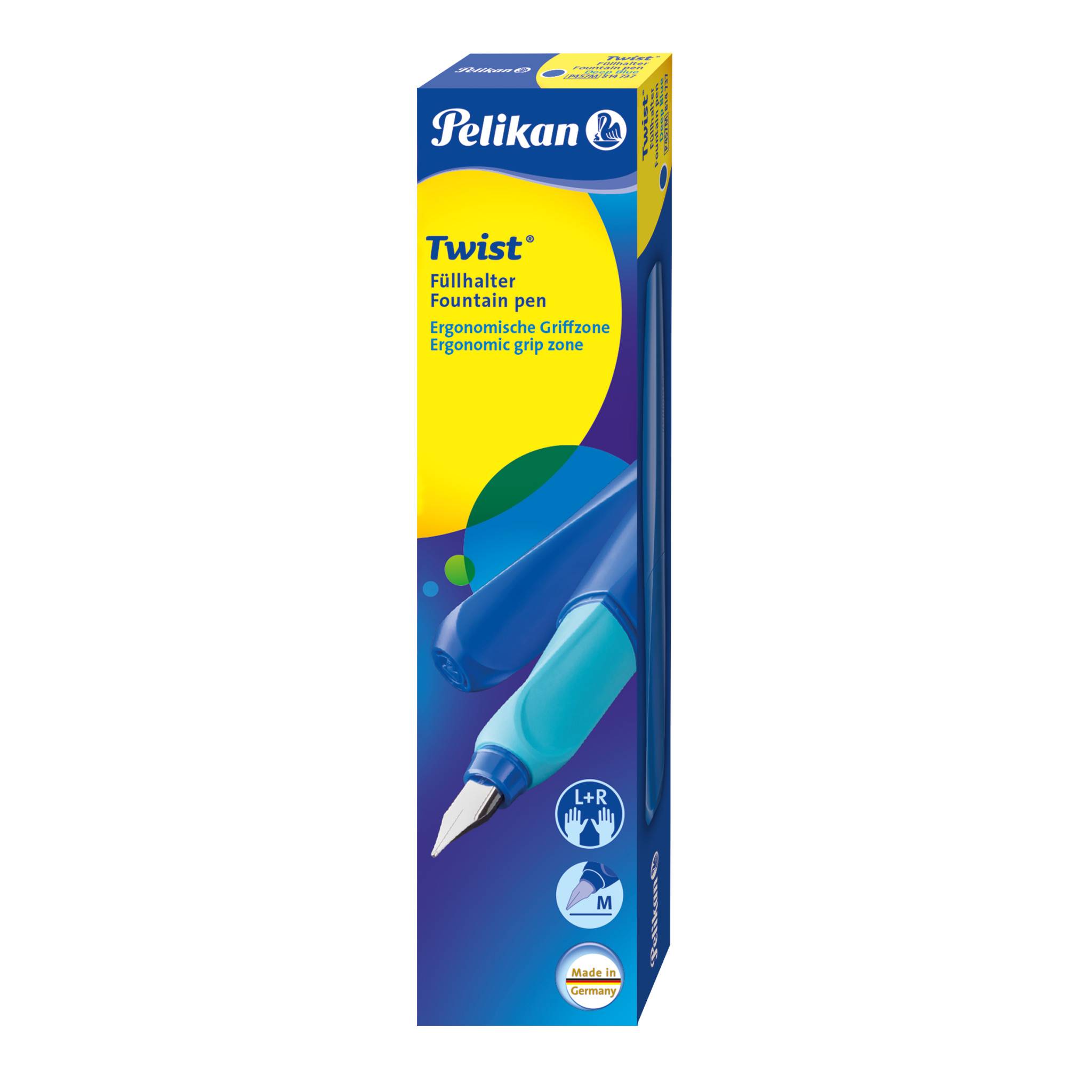 Pelikan Twist, Blau, Kartuschenfüllsystem, Blau, Beidhändig, 1 Stück(e)