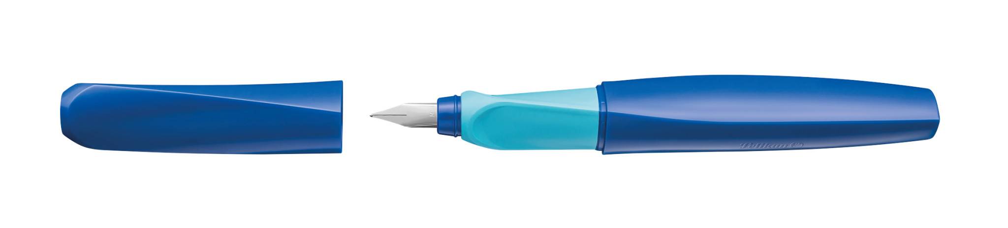 Pelikan Fp Twist P457 Deep Blue F +1 GTP in box, Blau, Rundspitze, Edelstahl, Fein, Beidhändig, Deutschland