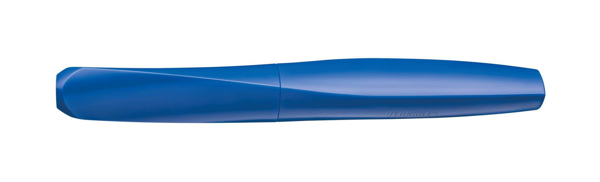 Pelikan Fp Twist P457 Deep Blue F +1 GTP in box, Blau, Rundspitze, Edelstahl, Fein, Beidhändig, Deutschland