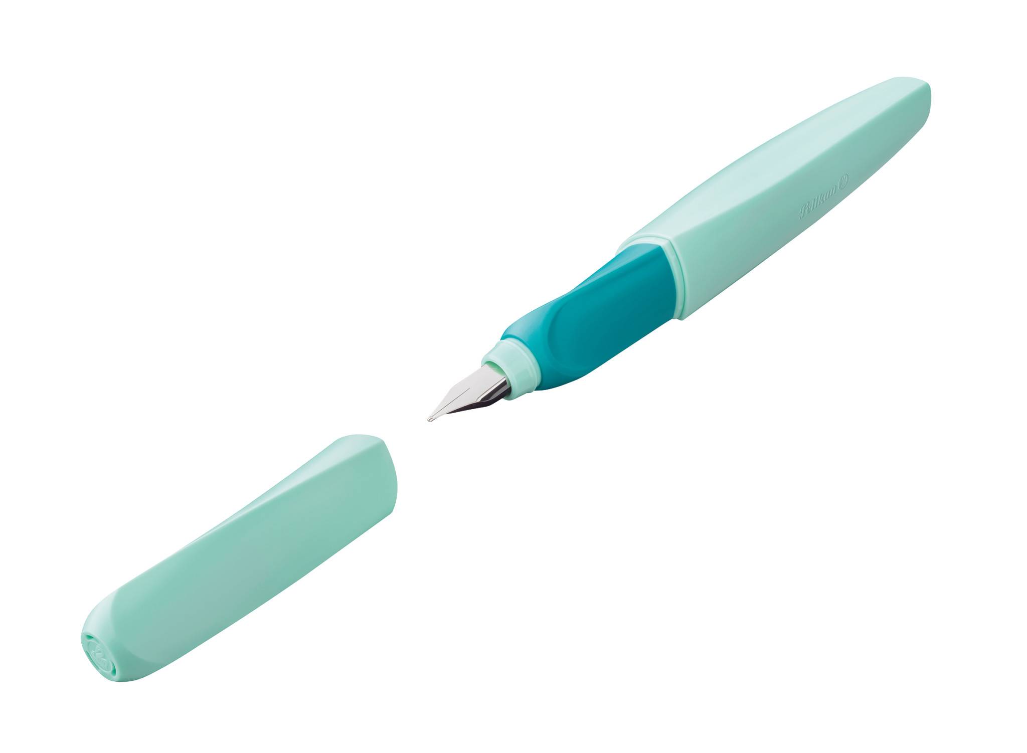 Pelikan Twist P457, Mintfarbe, Kartuschenfüllsystem, Edelstahl, Medium, Beidhändig, Deutschland