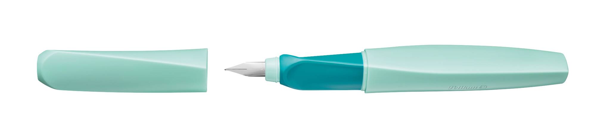 Pelikan Twist P457, Mintfarbe, Kartuschenfüllsystem, Edelstahl, Medium, Beidhändig, Deutschland