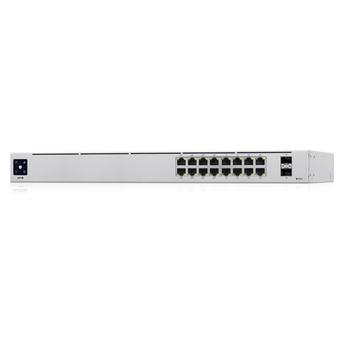 UBIQUITI USW-16-POE 802.3at Gen2 16-Port PoE-Gigabit-Switch mit SFP