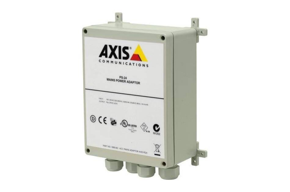 AXIS PS24 ACC MAINS ADAPTER, 24VAC Versorgungsnetzteil, Außenbereich IP66