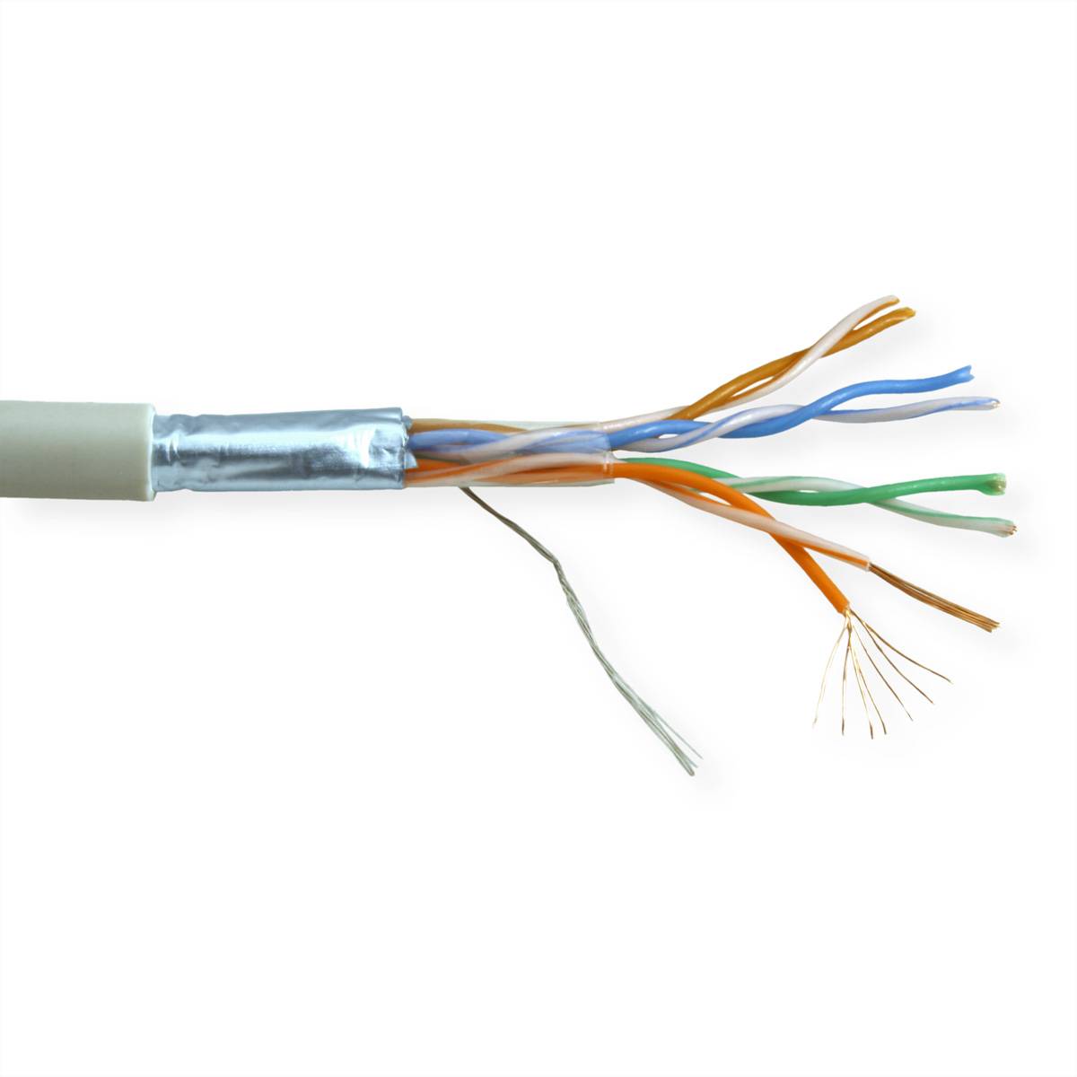 ROLINE FTP Kabel Cat.5e (Class D), Litze, 100m