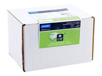 Dymo LabelWriter Address - Permanenter Klebstoff - weiß - 28 x 89 mm 3120 Etikett(en) (24 Rolle(n)