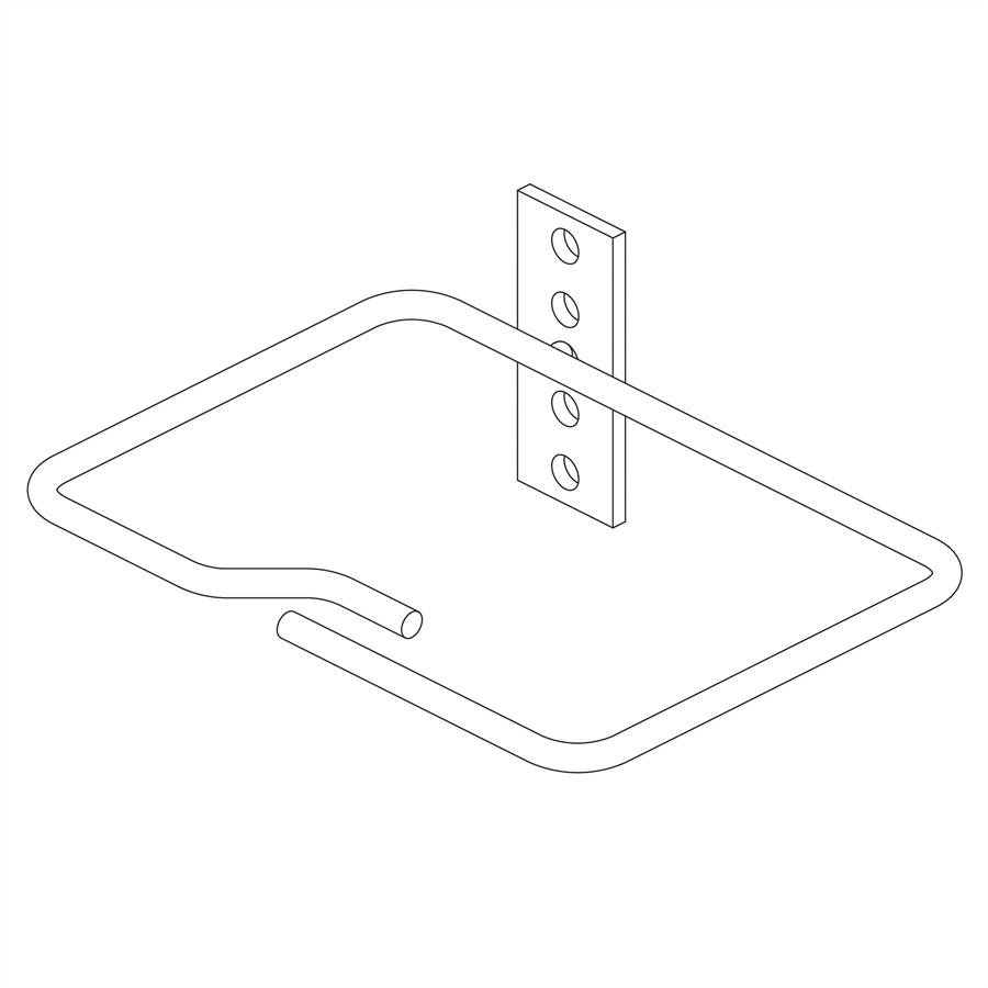 CONTEG Metallkabelöse 140 x 100 mm, Kabeleinführung vorne, 10 St.