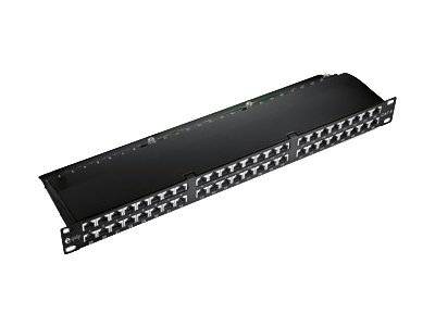 equip - Patch Panel - Schwarz - 1U - 48.3 cm (19")