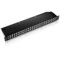 equip - Patch Panel - Schwarz - 1U - 48.3 cm (19")