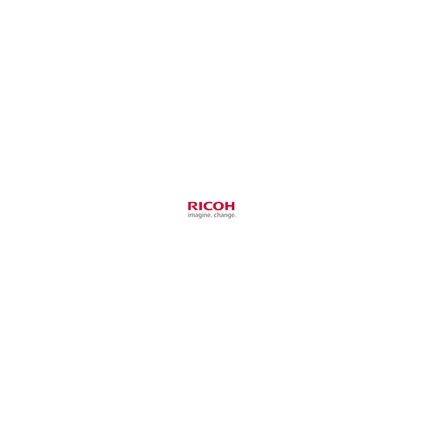 Kleines Ricoh-Logo mit dem Slogan „imagine. change.